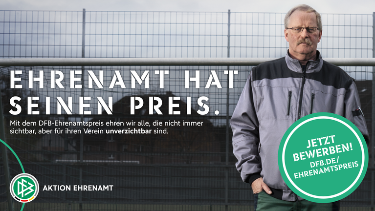 DFB-Ehrenamtspreis und Fußballhelden: Bewerbungsphase gestartet